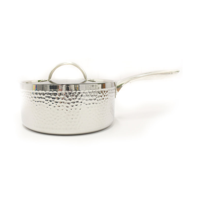 Casserole en acier inoxydable avec couvercle BergHOFF, Argent, 2 pintes