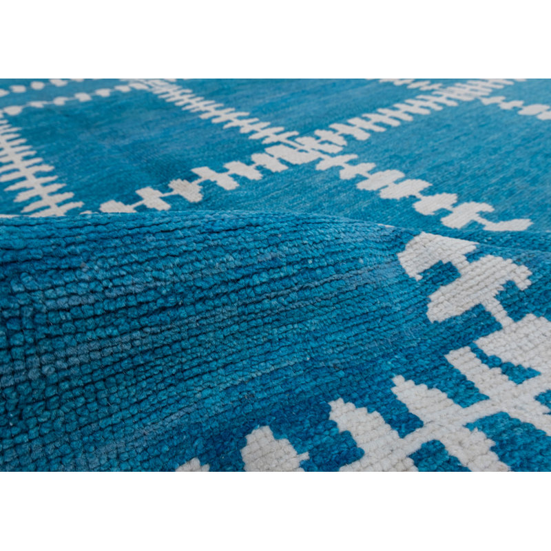 Tapis turc Oushak fait à la main 9 pi 4 po x 12 pi