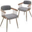 Modern upholstered dining chairs with back and armrests, with metal frame, for dining room / living room-575986383-575986382
