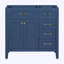 Meuble-lavabo de salle de bain sans lavabo, avec tiroirs et panneau de fibres à densité moyenne