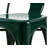 Set Of 2 Industrial Metal Dining Chairs With 18 Inch Seat Height, Stackable Design For Indoor And Outdoor Use, Easy-Clean Surface, Durable Modern Construction-626398466-626398479