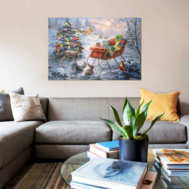 Baidland Tis The Night Before Xmas - Wrapped Canvas Print, Wrapped Canvas, 152.5 cm H x 101.5 cm W x 3.175 cm D