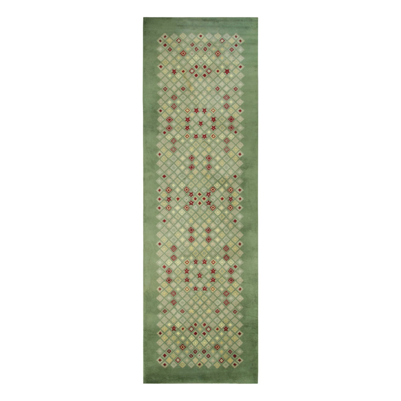 Art Deco One-of-a-Kind 6'1x19'6 Hand Knotted Area Rug