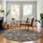 Premium Machine Washable Prisco Chocolate Rug-646896784