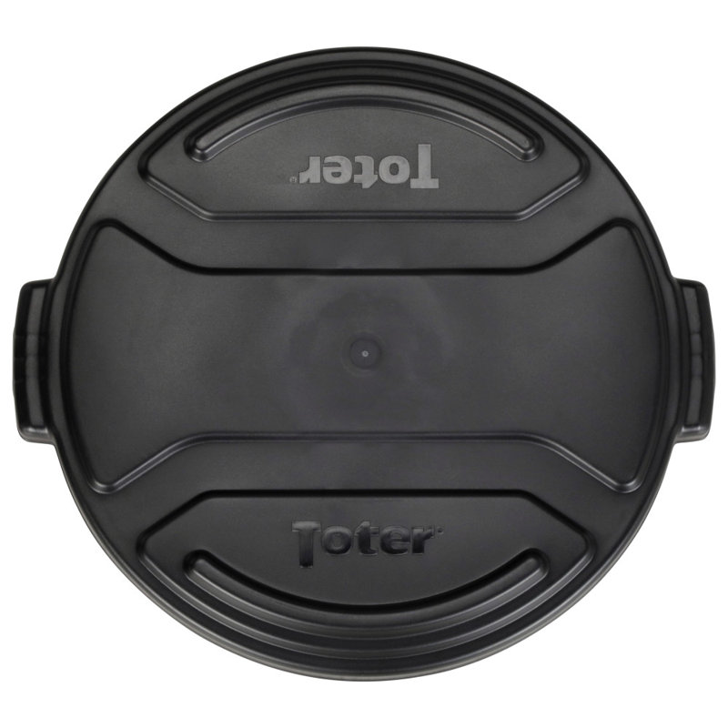 20 Gal. Round Trash Can Lid, Black