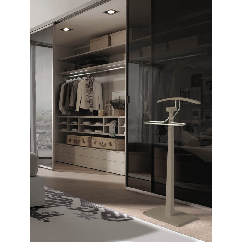 Mcallier Freestanding Valet Stand, Moka