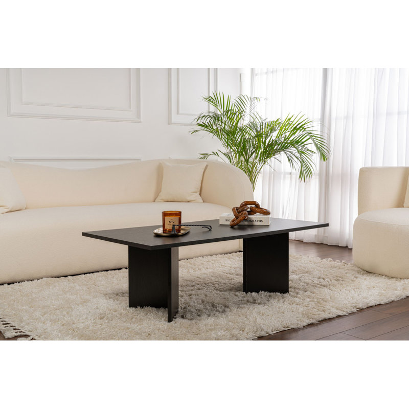 Modern Walnut Coffee Table, 120 x 40 x 60 cm, 100% Melamine Coated Particle Board, Thickness: 0 cm, Sturdy Design, 25 kg Bearing Capacity