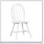 Ensemble de table de salle à manger 5 pièces avec 4 chaises Windsor de style blanc, durable et confortable