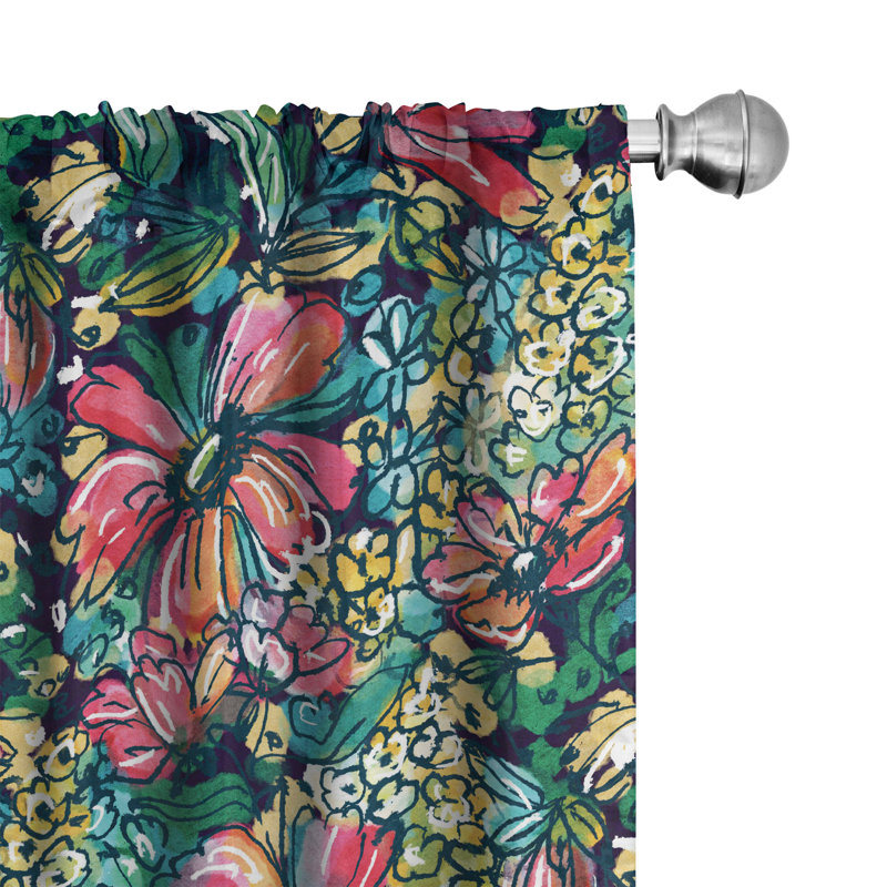 Semi Sheer Curtain Pair, 56" W x 95" L
