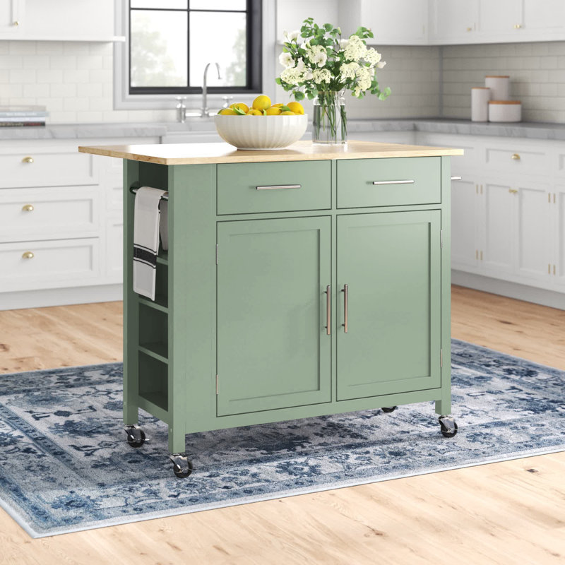 Allura Kitchen Island, Mint
