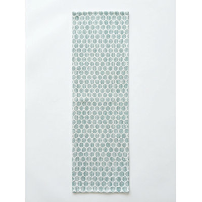 Chemin de table Aqua Blue Sailor Dots