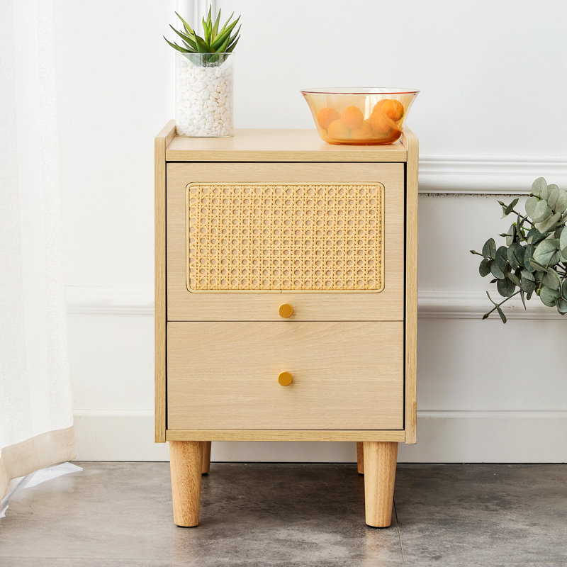 Table de chevet en bois manufacturé Farrel