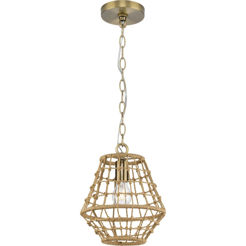 Luminaire suspendu géométrique à cage 1 lumière Moriann