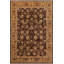 Tapis oriental noir / brun clair en laine noué à la main 9 pi 1 po x 11 pi 5 po Oriental