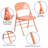 Oliverson Double Braced Metal Folding Chair-2062913004