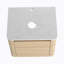 Meuble-lavabo mural de 24 po avec lavabo d'art en céramique, porte à fermeture en douceur et fabrication en contreplaqué durable