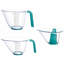 KitchenAid® Gourmet 3 Pieces Measuring Jugs, Aqua Sky