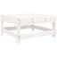Ensemble de 6 chaises de patio en bois de pin massif blanc-24357542