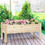 Pot à fleurs surélevé en bois