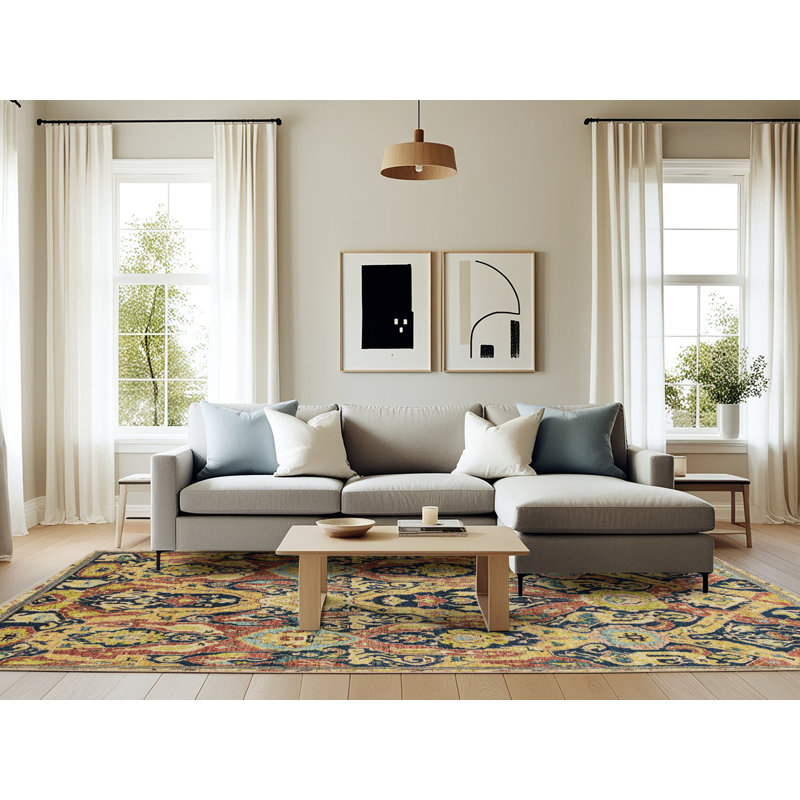 Tapis abstrait moderne 2752, Rectangle 6 pi x 9 pi