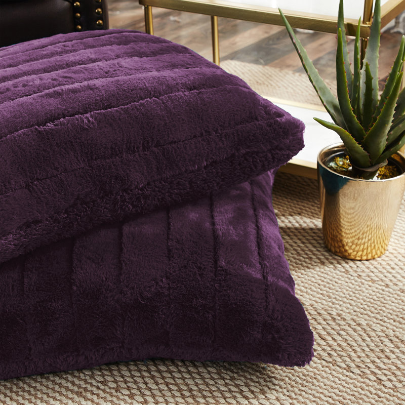 Square Euro Cushion Cover, Blackberry