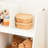 2-Tier Wooden Open Bookcase with Feet 5 Cube Toy Storage Display Organizer-2122491826