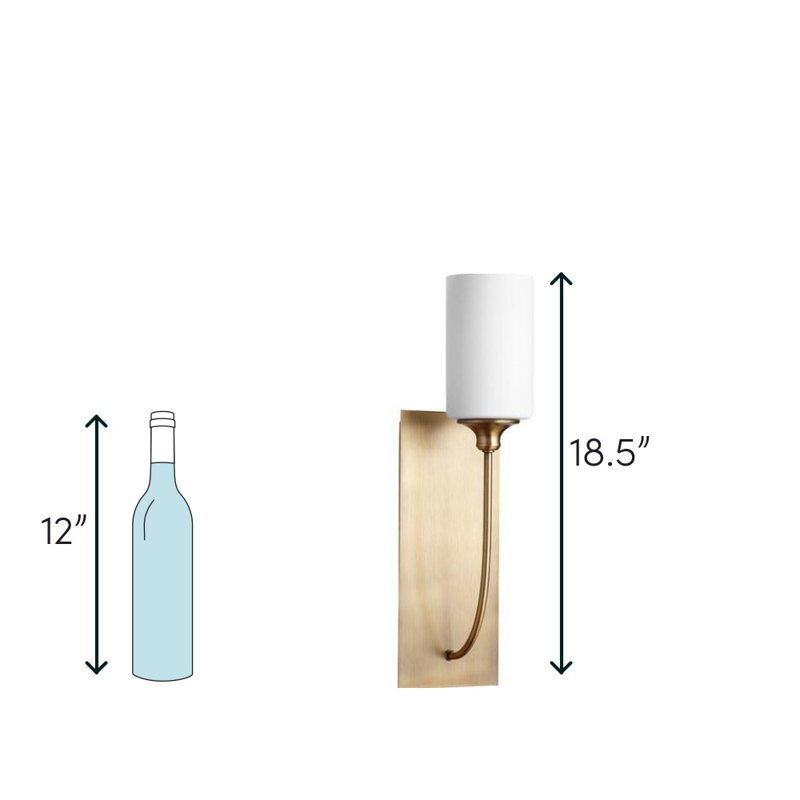 Brylan Steel Armed Sconce, Oiled Bronze