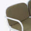 Causeuse d'extérieur en PP, structure blanche avec coussin vert-1275173290
