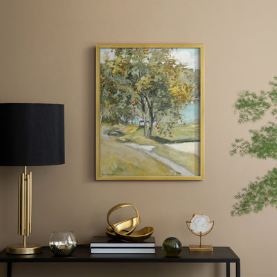«Vintage Floral Print» CCXLVII, reproduction encadrée - bois massif