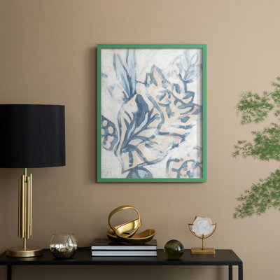 «Beach Shell Fresco II», reproduction encadrée - bois massif
