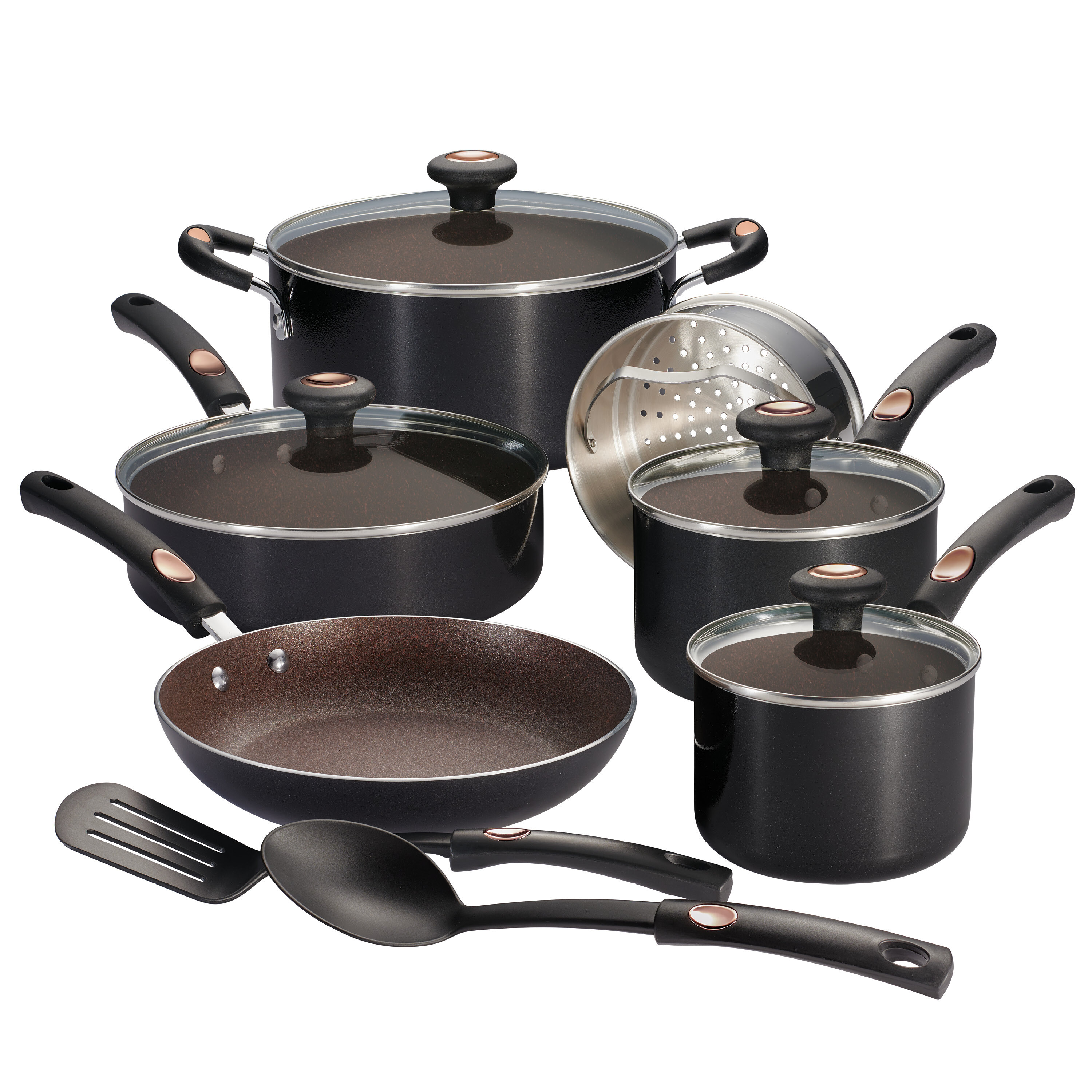 T-fal Signature Nonstick Cookware Set 12 Piece Pots and Pans