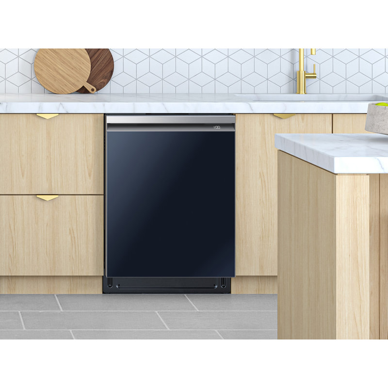 Samsung Bespoke Custom Dishwasher Panel, Navy Steel