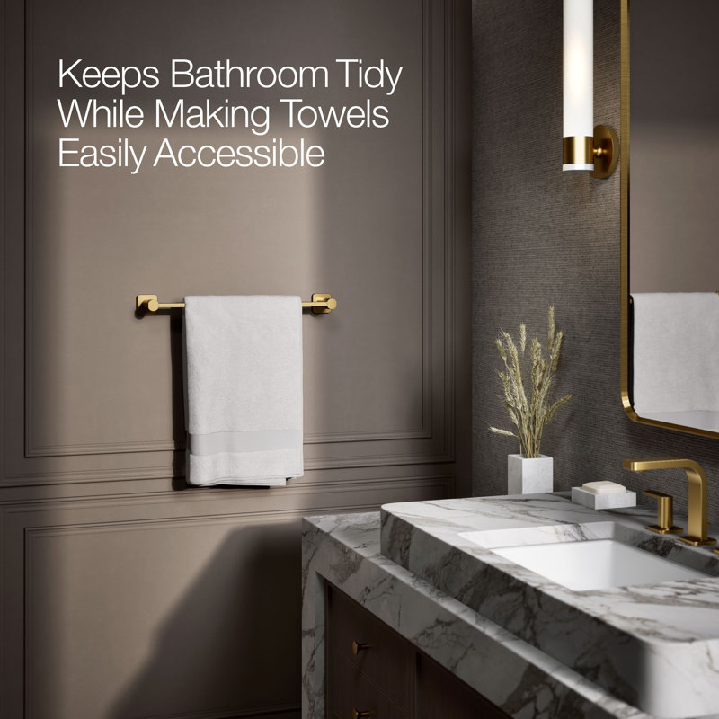 Parallel Towel Bar, Golden, 18"W