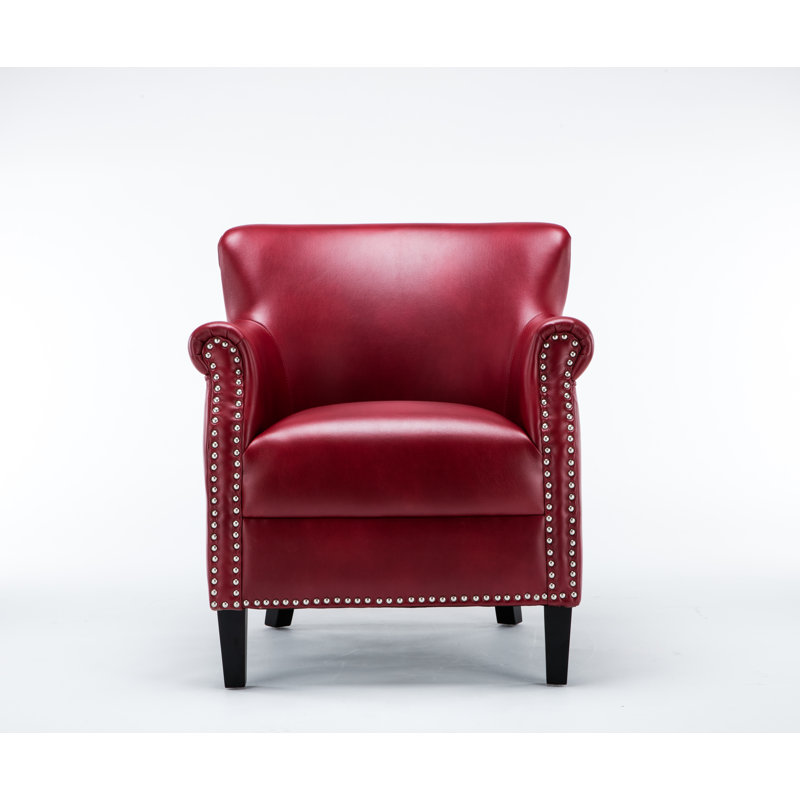 Fauteuil club rouge Hadley, Rouge