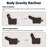 Manual Reclining Loveseat With Center Console, Cup Holders & Storage, Push-Back Recliner Sofa With Pillows For Living Room-226831569