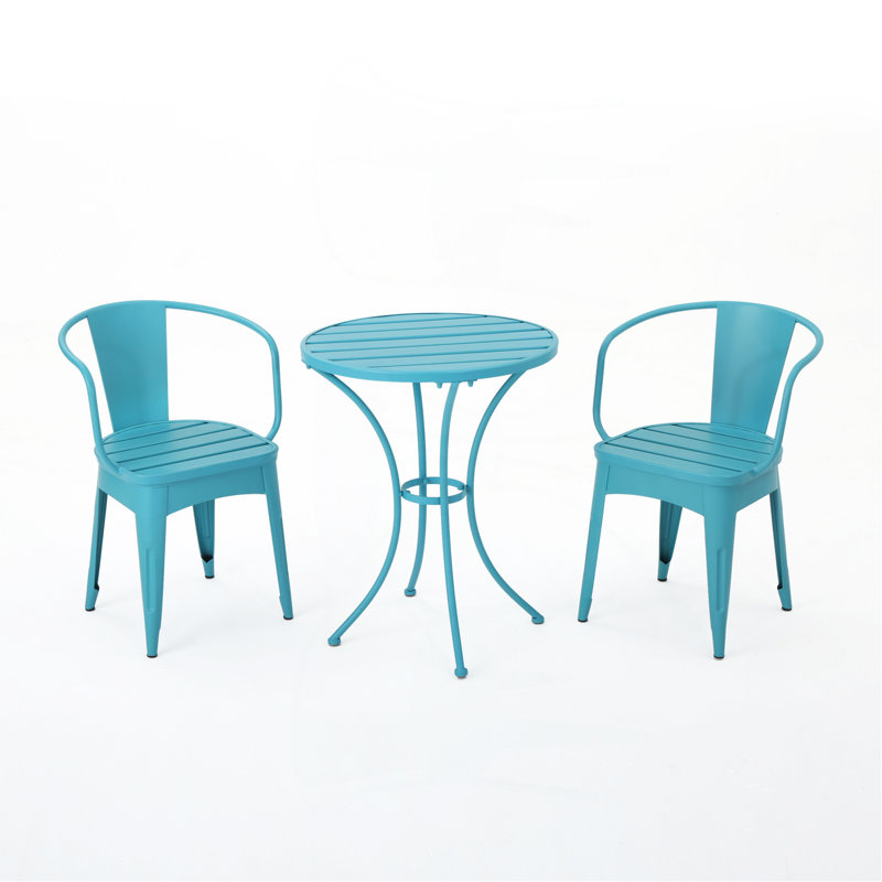 Ensemble de 3 pièces en métal, Bleu