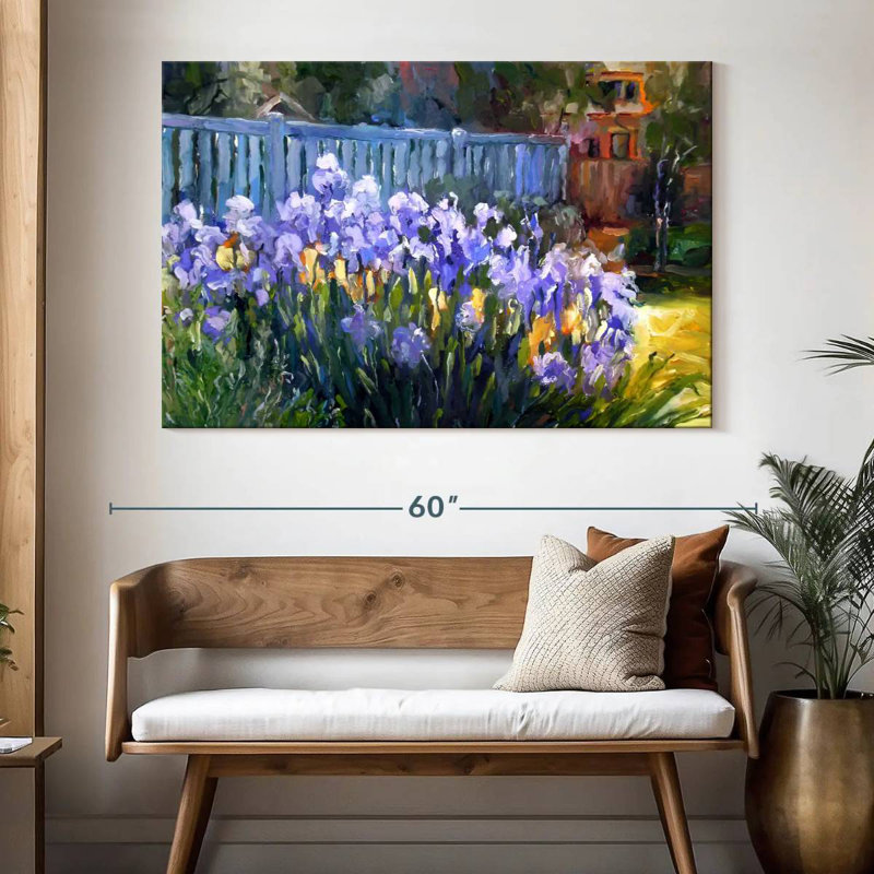 Harnek Iris Flowers, 34" H x 51" W