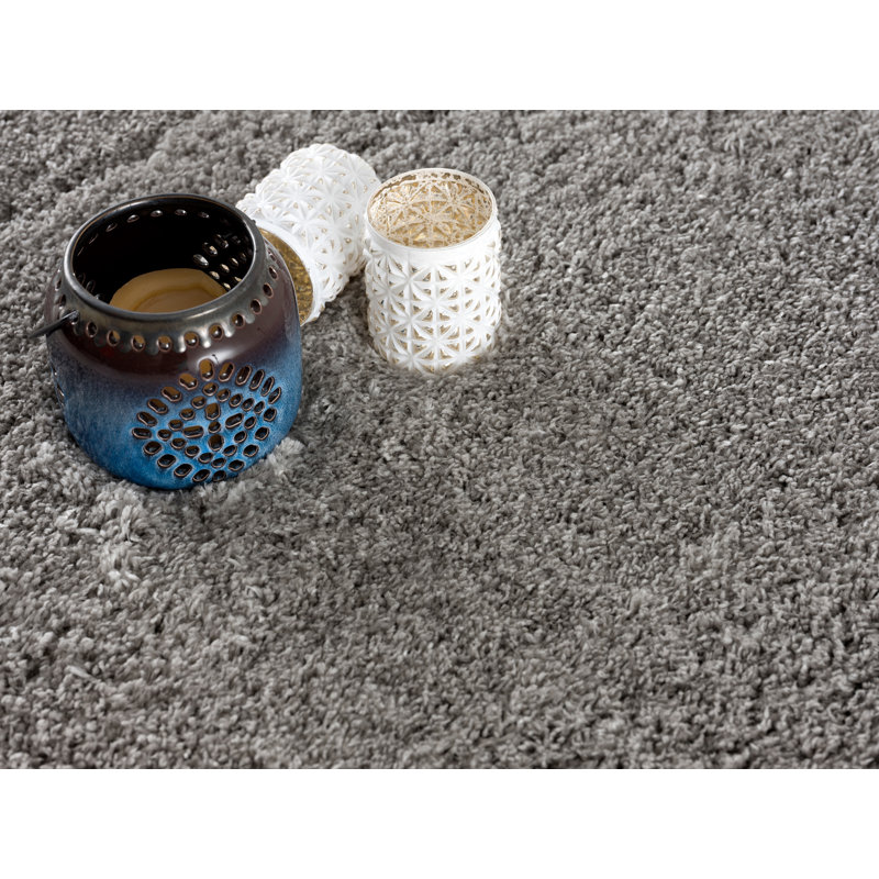 Tapis gris Puaina, Rectangle 2 pi 8 po x 4 pi 11 po