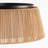 20" 3-light Hand-Woven Rattan Drum Flush Mount