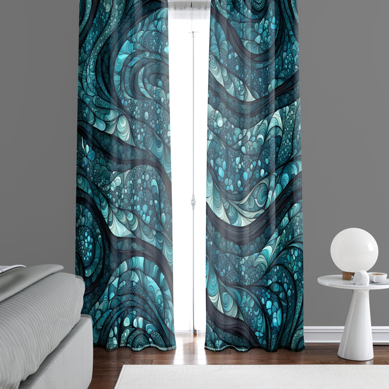Paire de rideaux en polyester filtrant la lumière Tompson, L 20 po x L 52 po