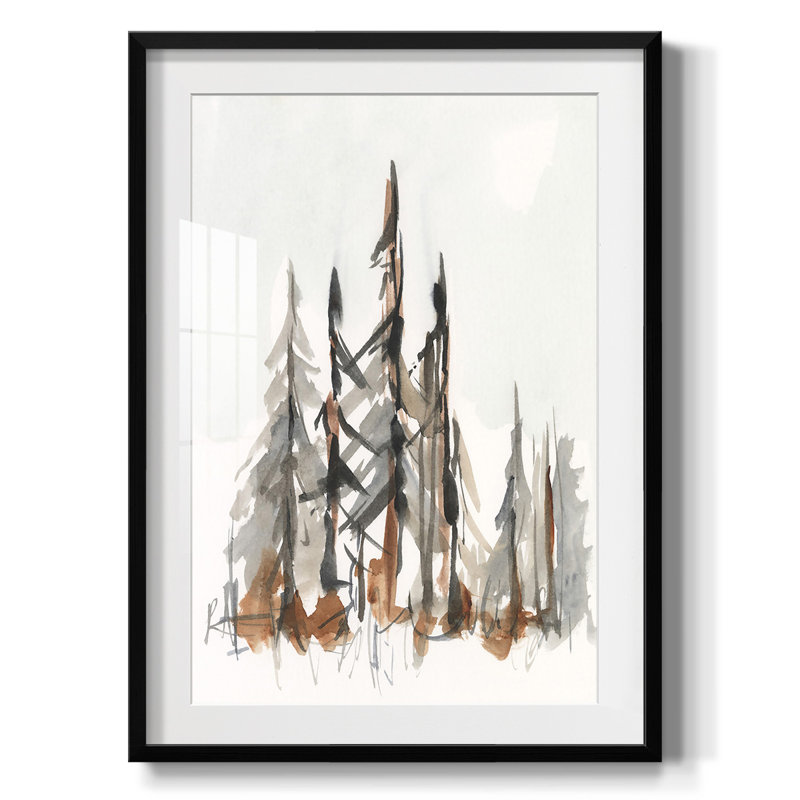 Embellished Coastal Plain I -Gallery Wrapped Canvas, 25.5" H x 17.5" W, Black