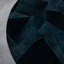 Art Hide X Sasha Biskoff Cowhide Geometric Area Rug in Blue-1590510536