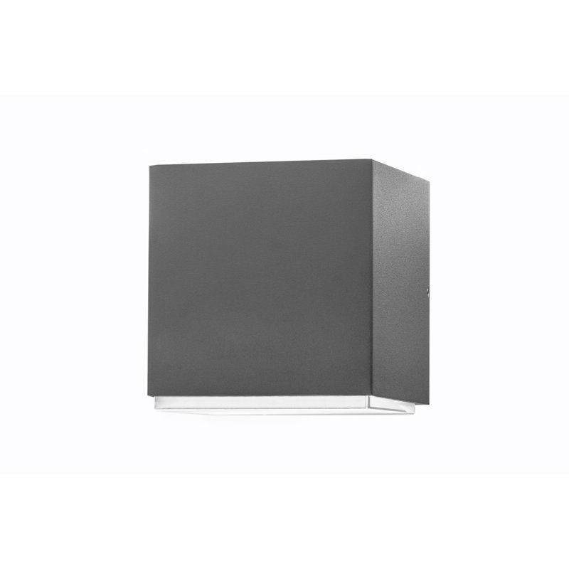 Arvonio 2 - Bulb 13Cm H Solar Powered Integrated LED Outdoor Armed Sconce with Dusk to Dawn