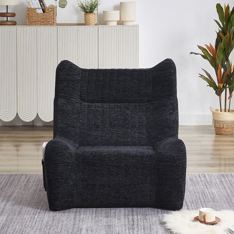 Fauteuil à billes surdimensionné et confortable avec accoudoirs pour adultes pour le salon et la chambre à coucher