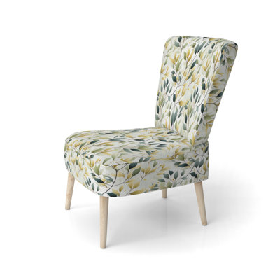 Whispering Zen - Upholstered Contemporary Side Chair, Modern Abstract Accent Chair