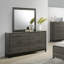 Ensemble de chambre à coucher, commode, miroir, 2 tables de chevet Ioana-578673476
