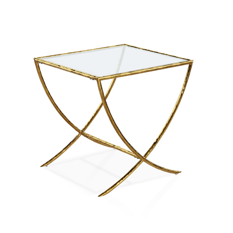 Table d'appoint en métal martelé Premier Premier, Doré