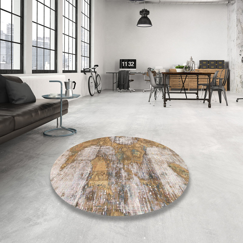 Tapis abstrait moderne 984, Rond 4 pi