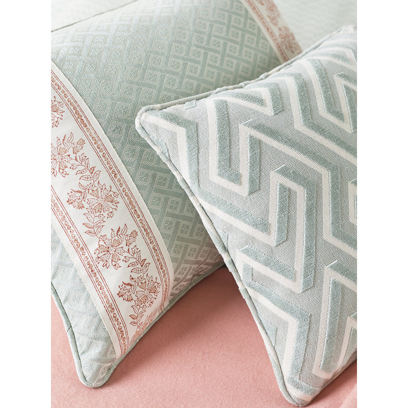 Calabria Diamante Matelasse Fabric, Seaglass