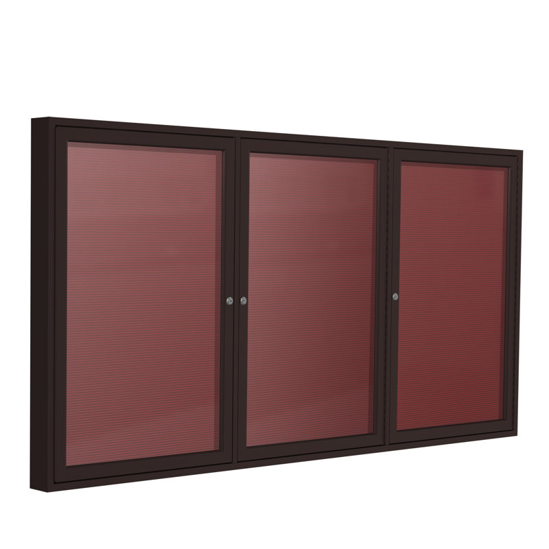 Plaque d’armoire fermée, Noir, H 48 po x l 72 po x P 2,25 po, Bronze